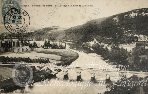 Pont sur la Dordogne 1904