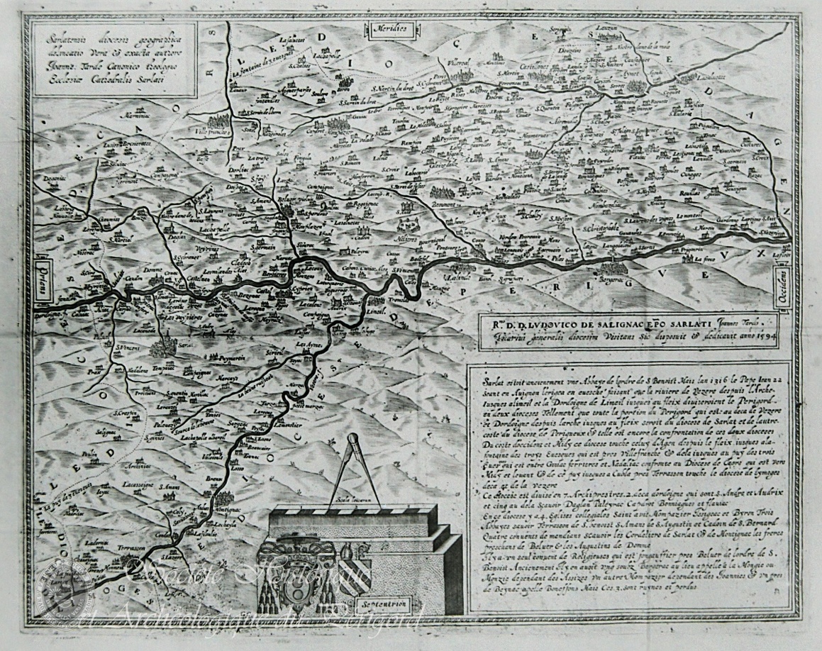 Carte du diocèse de Sarlat (J. Tarde)
