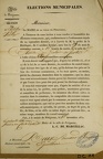 Carte d'électeur 1831